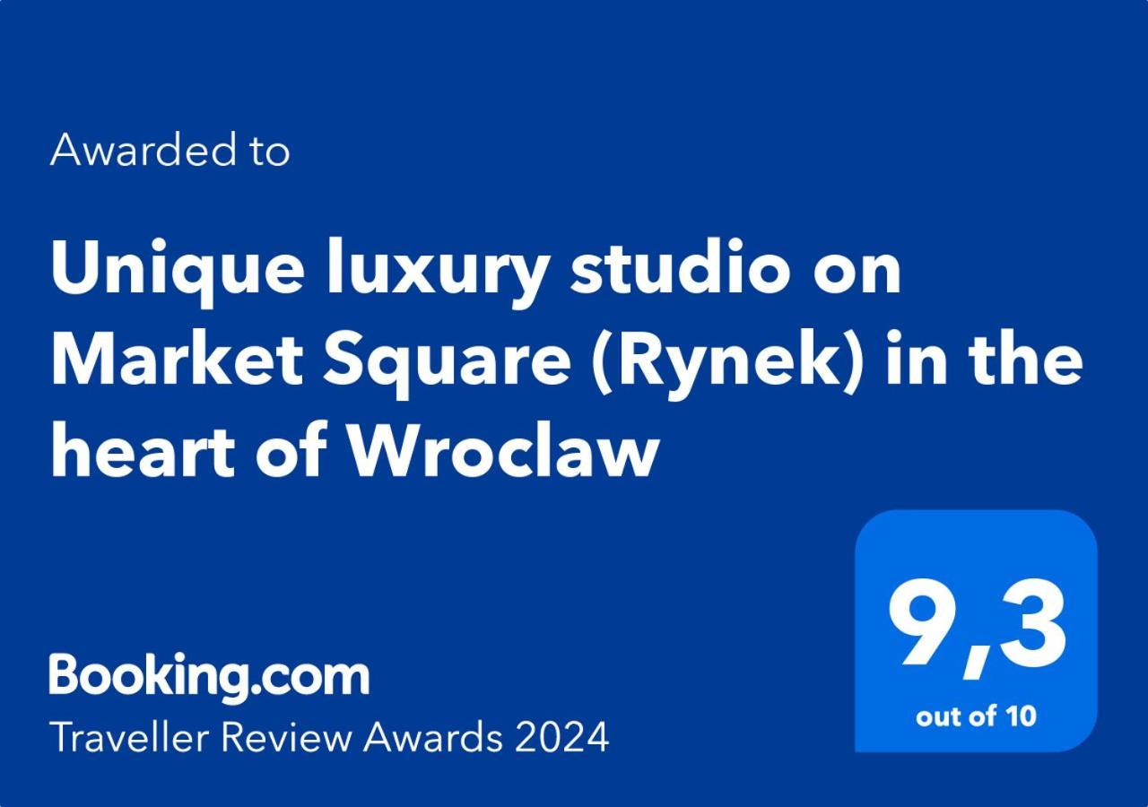 Appartement Unique Luxury Studio On Market Square à Wrocław Extérieur photo